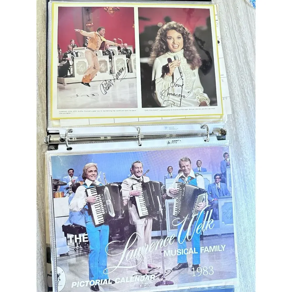 Rare Lawrence Welk & Myron Floren Memorabilia Archive Calendars Photos Programs
